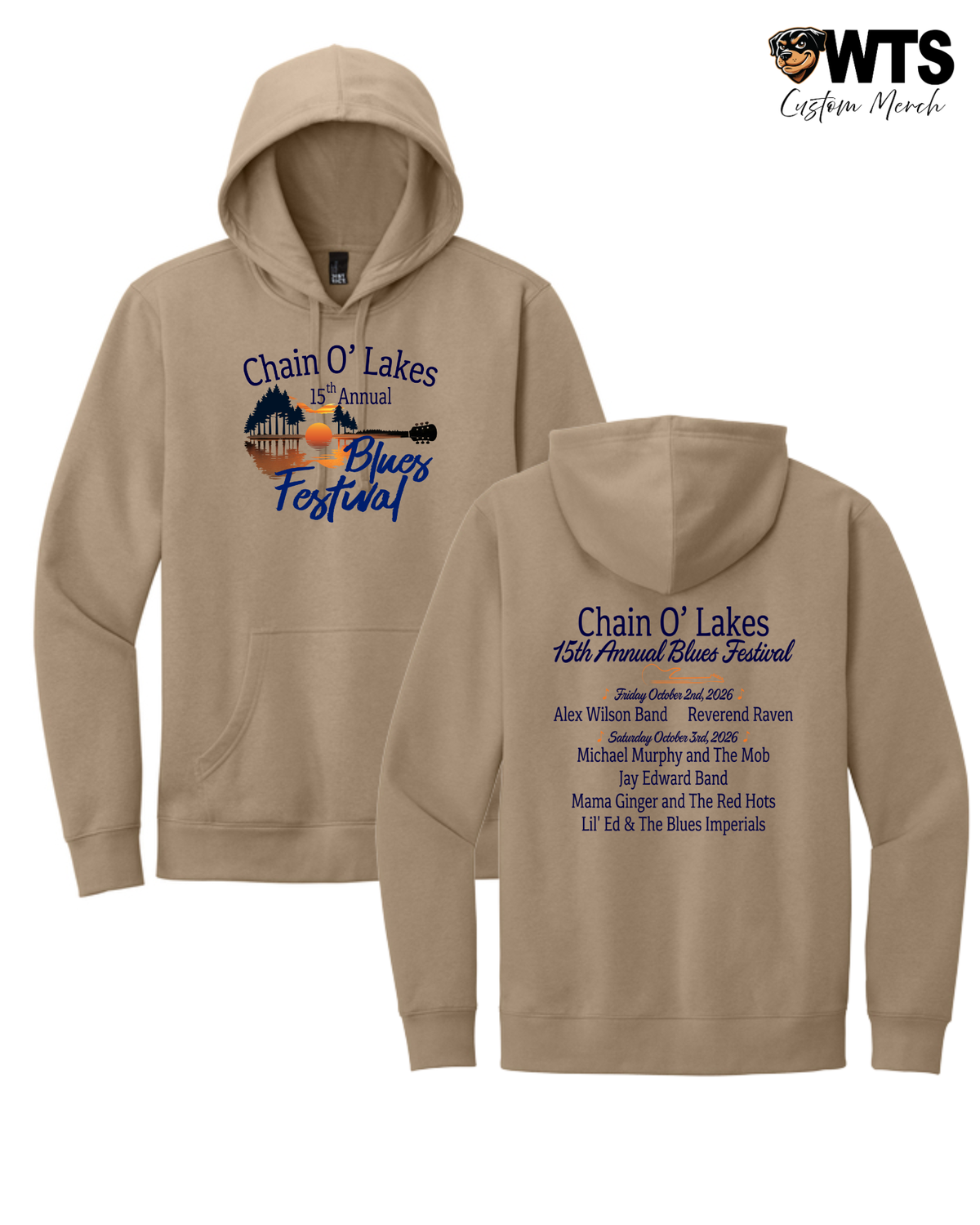 Blues Festival Sunset Hoodie