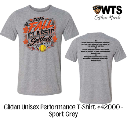 Fall Classic Performance Tournament Tee