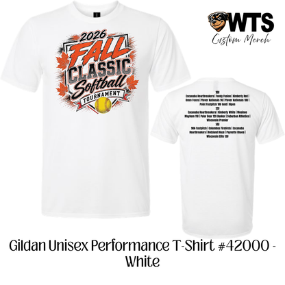 Fall Classic Performance Tournament Tee