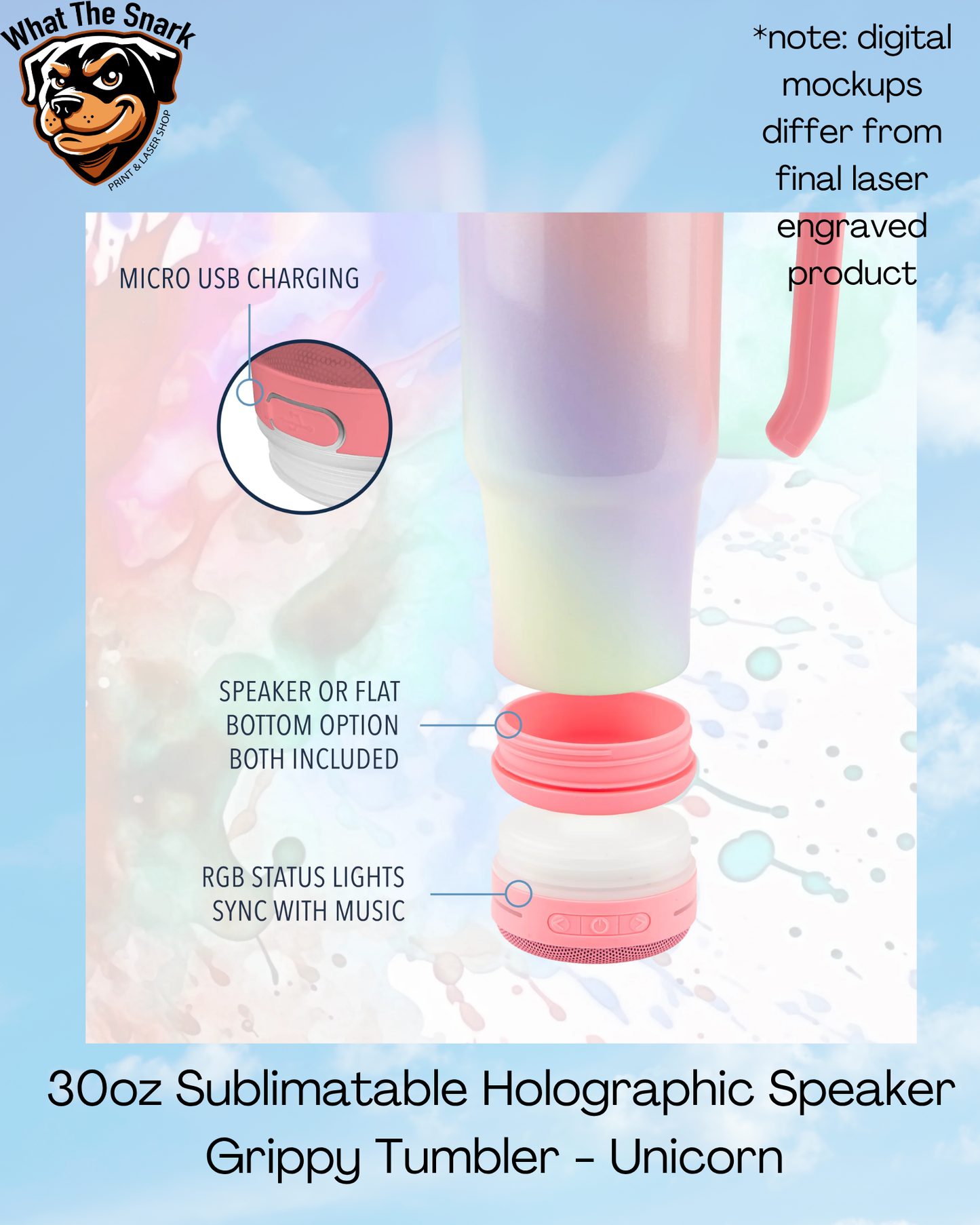 UH 30oz Tumbler with Speaker