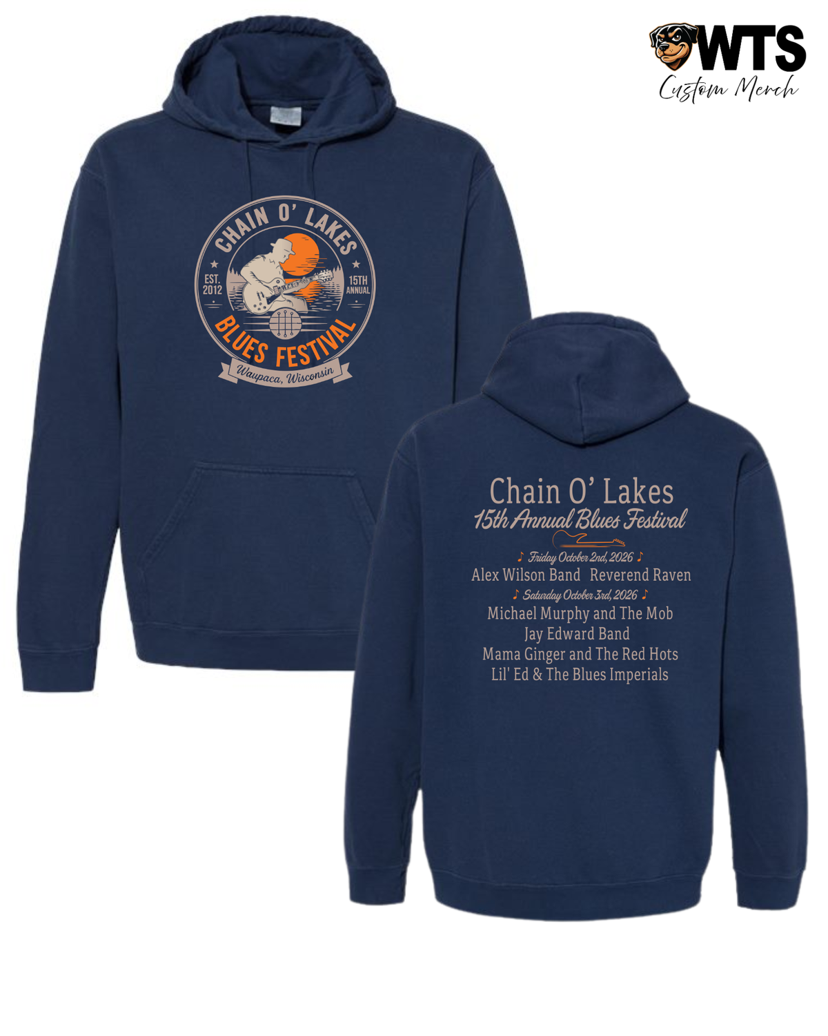 Chain O' Lakes Blues Festival '26 Hoodie