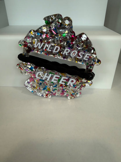Wildcats Cheer Hair Tie Holder Key Chain