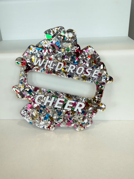 Wildcats Cheer Hair Tie Holder Key Chain