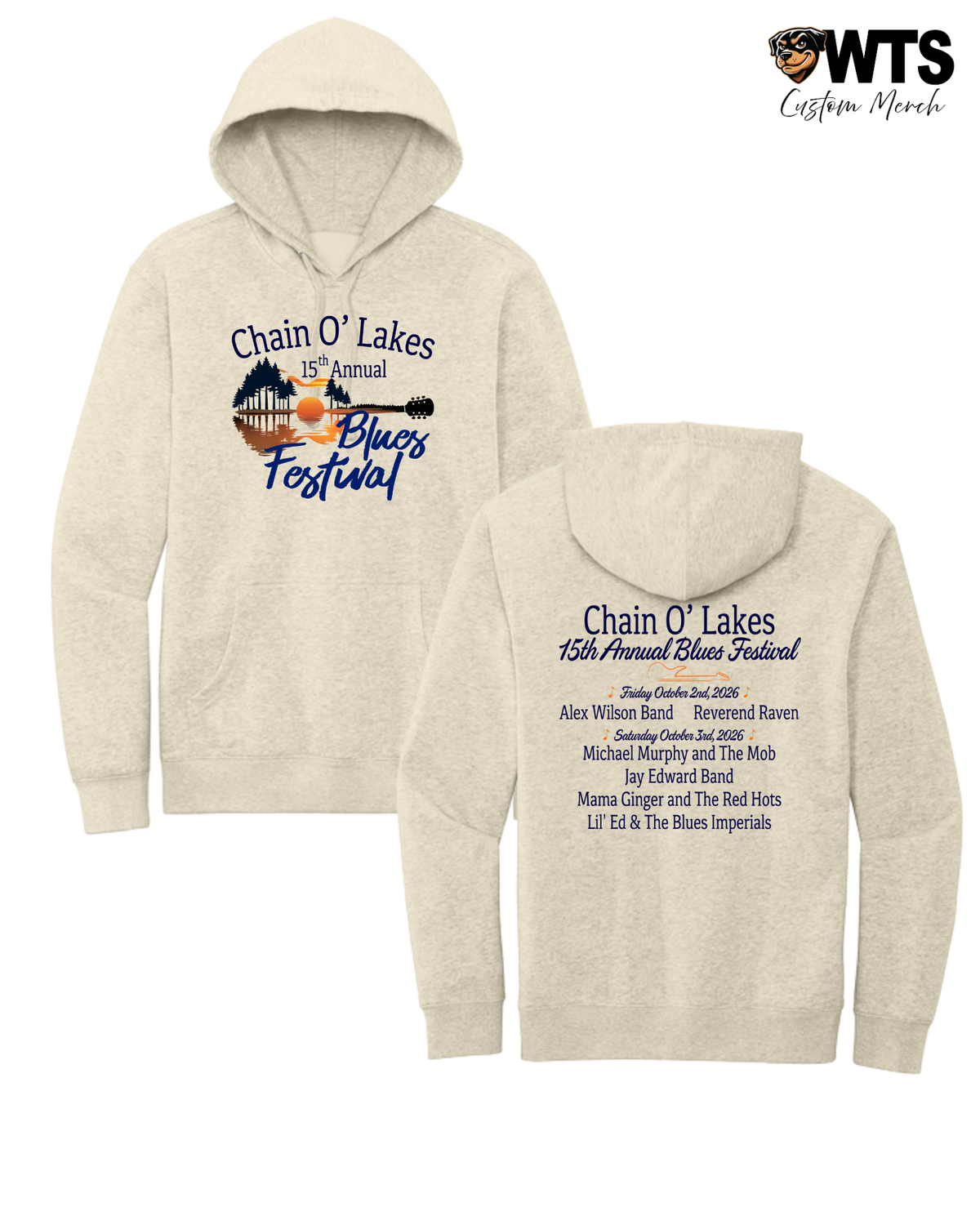 Blues Festival Sunset Hoodie