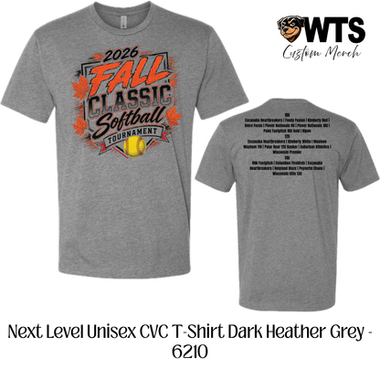 Fall Classic Next Level CVC Tournament Tee