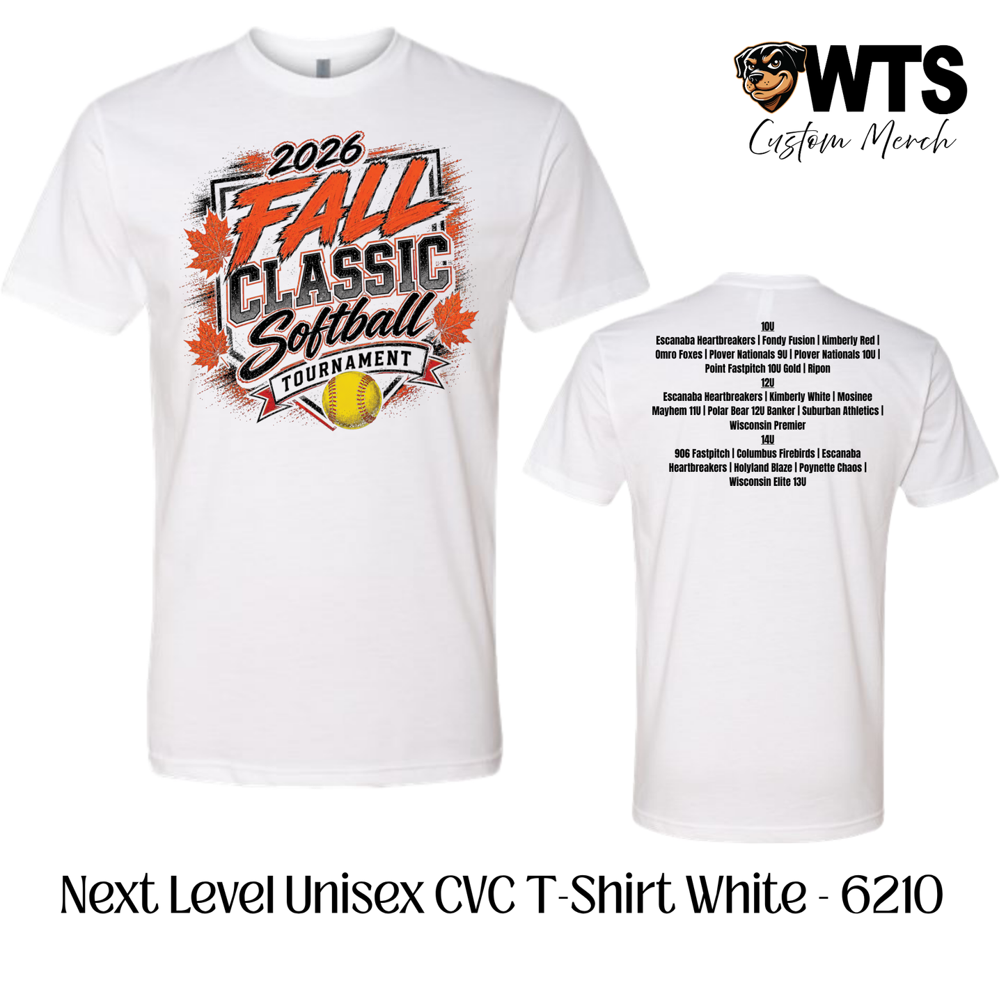 Fall Classic Next Level CVC Tournament Tee