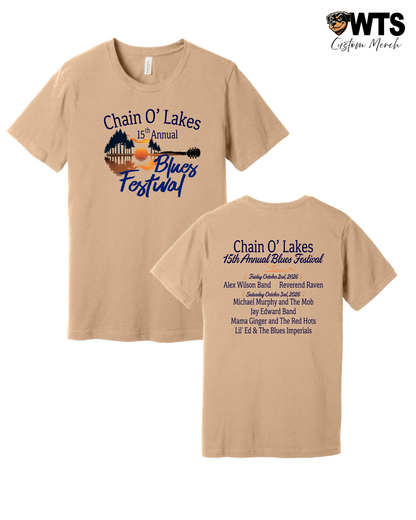 Blues Festival Sunset Graphic T-Shirt