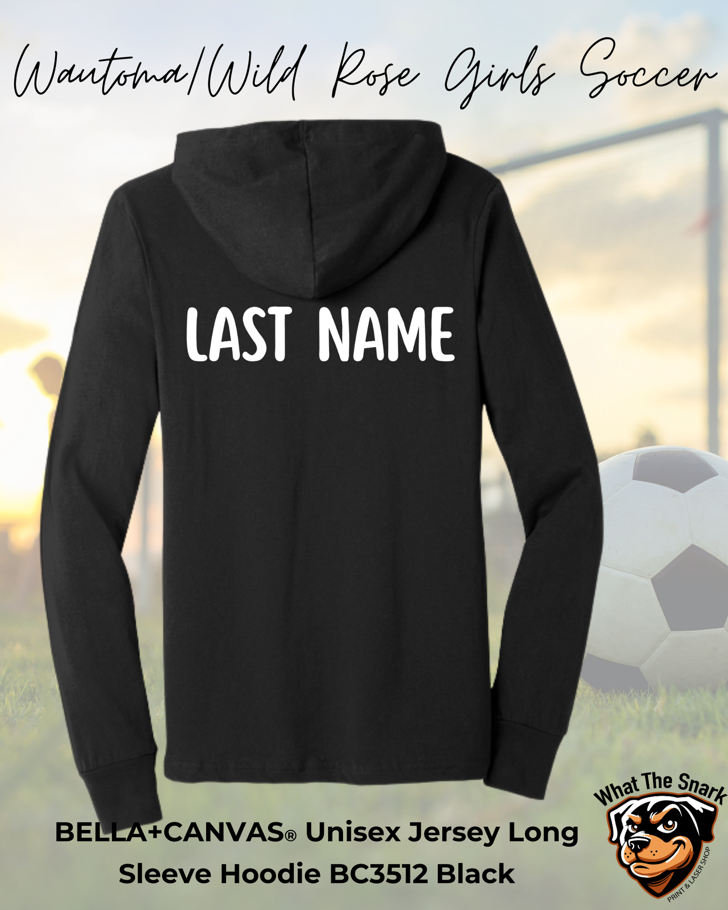 WWR Girls Soccer Wild Hornets Quilted Lightweight Hoodie