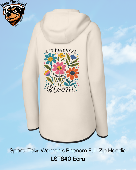 Let Kindness Bloom Womens Performance Hoodie