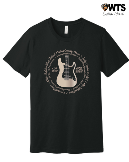 Blues Festival Artist Roster Graphic T-Shirt