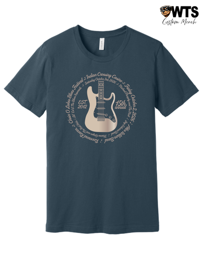 Blues Festival Artist Roster Graphic T-Shirt