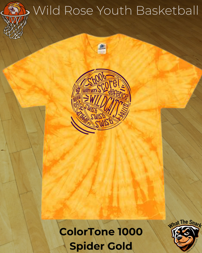 Wildcat Basketball Wordburst Tee
