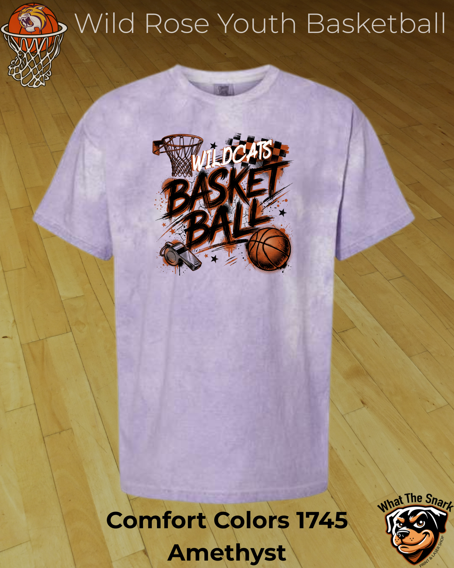 Wildcats Basketball Grunge Tee