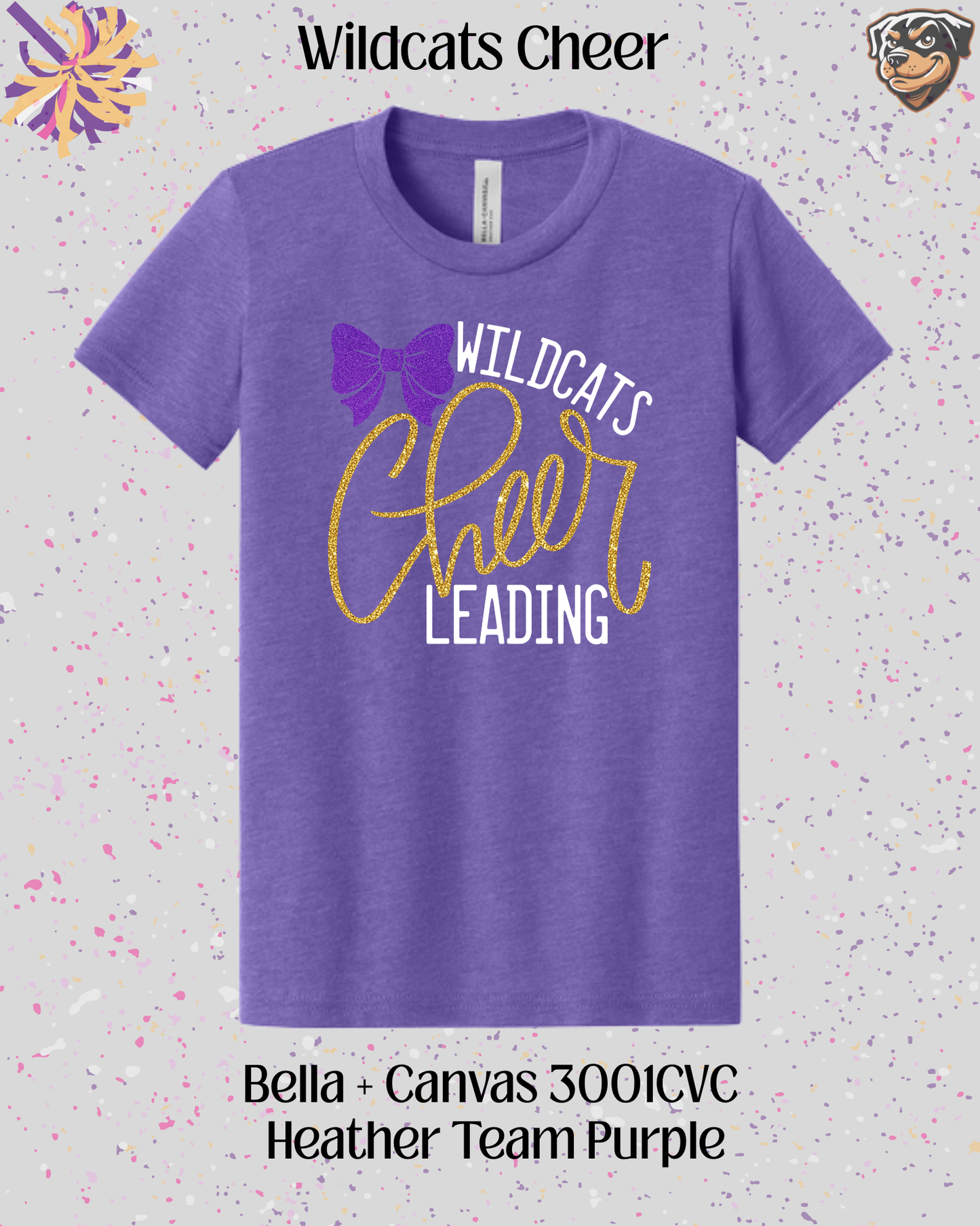 Wildcats Cheerleading Adult Tee