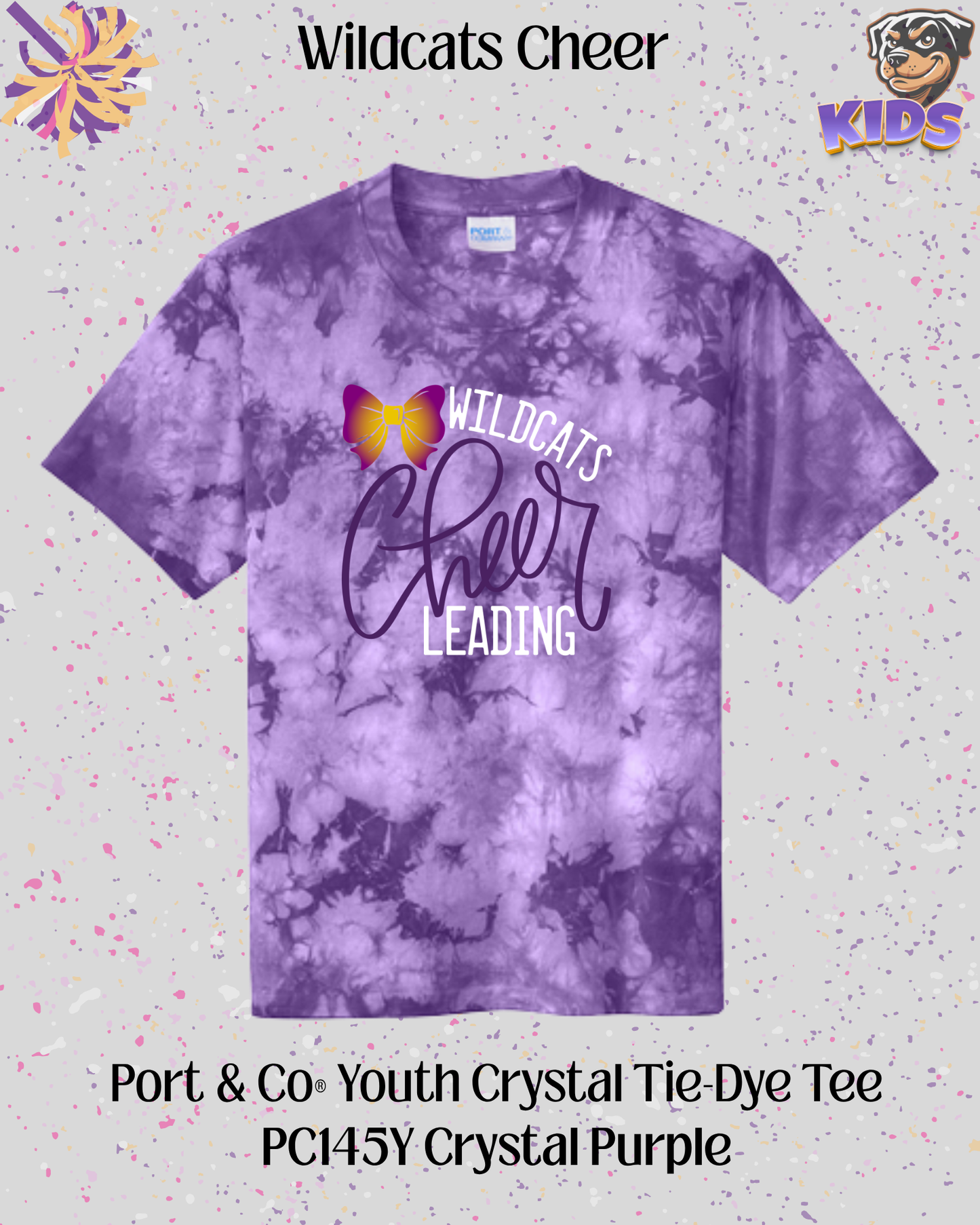 Wildcats Cheerleading Youth Tee