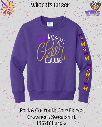 Wildcats Cheerleading Youth Crew Neck
