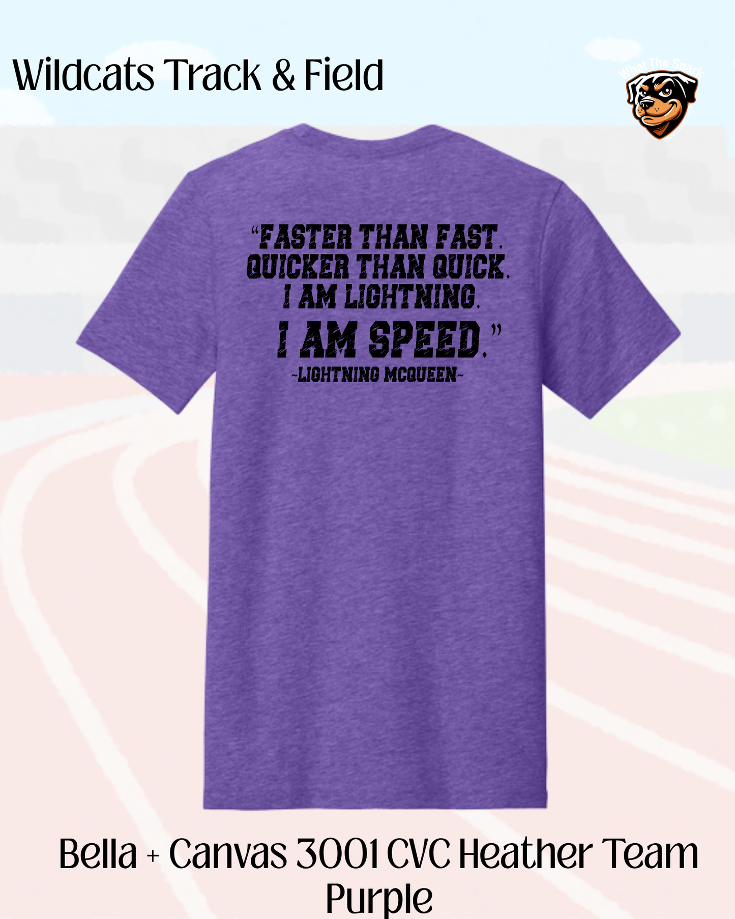 WR Run. Jump. Throw. Repeat.  Cotton Tee