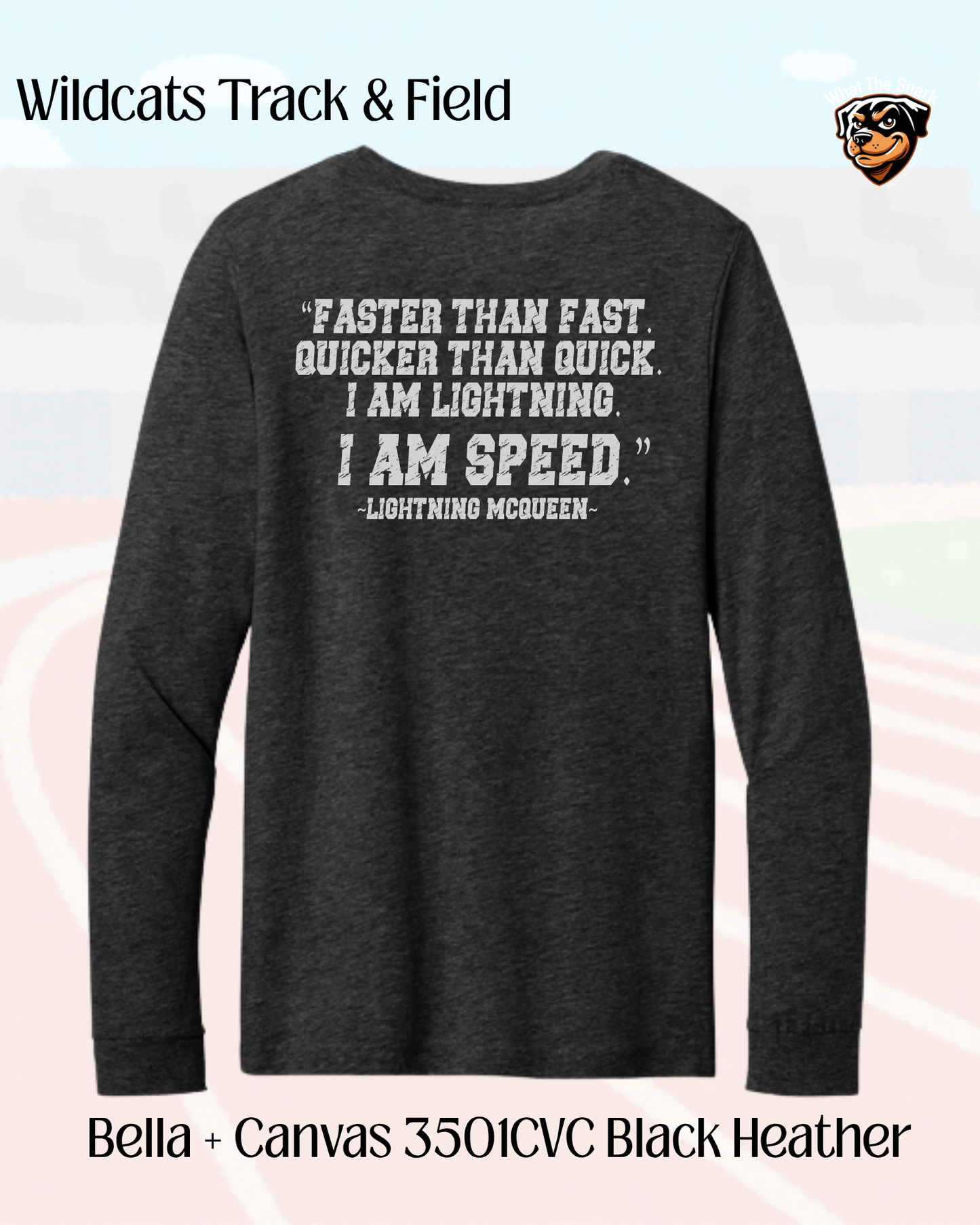 Wild Rose Track and Field Cotton Long Sleeve.