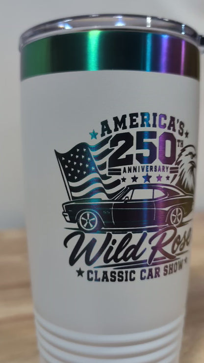 WR Classic Car Show 250th Laser Tumblers