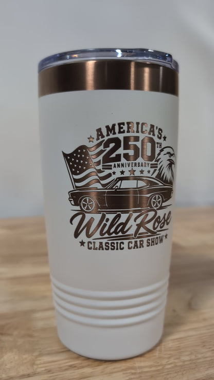 WR Classic Car Show 250th Laser Tumblers